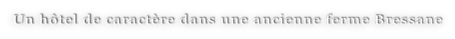 Un hôtel de caractère dans une ancienne ferme Bressane